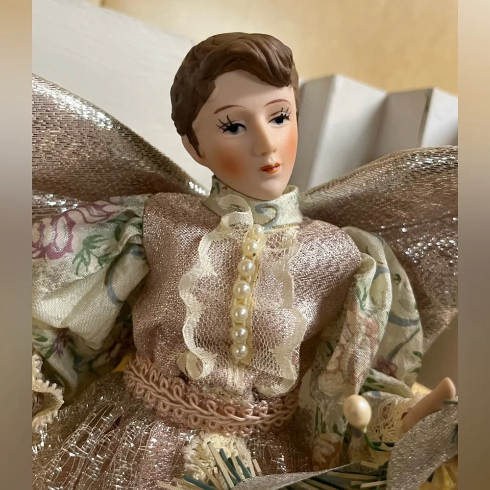 Vintage Angle Tree Topper Porcelain Hands And Feet Christmas Tree Topper Decor